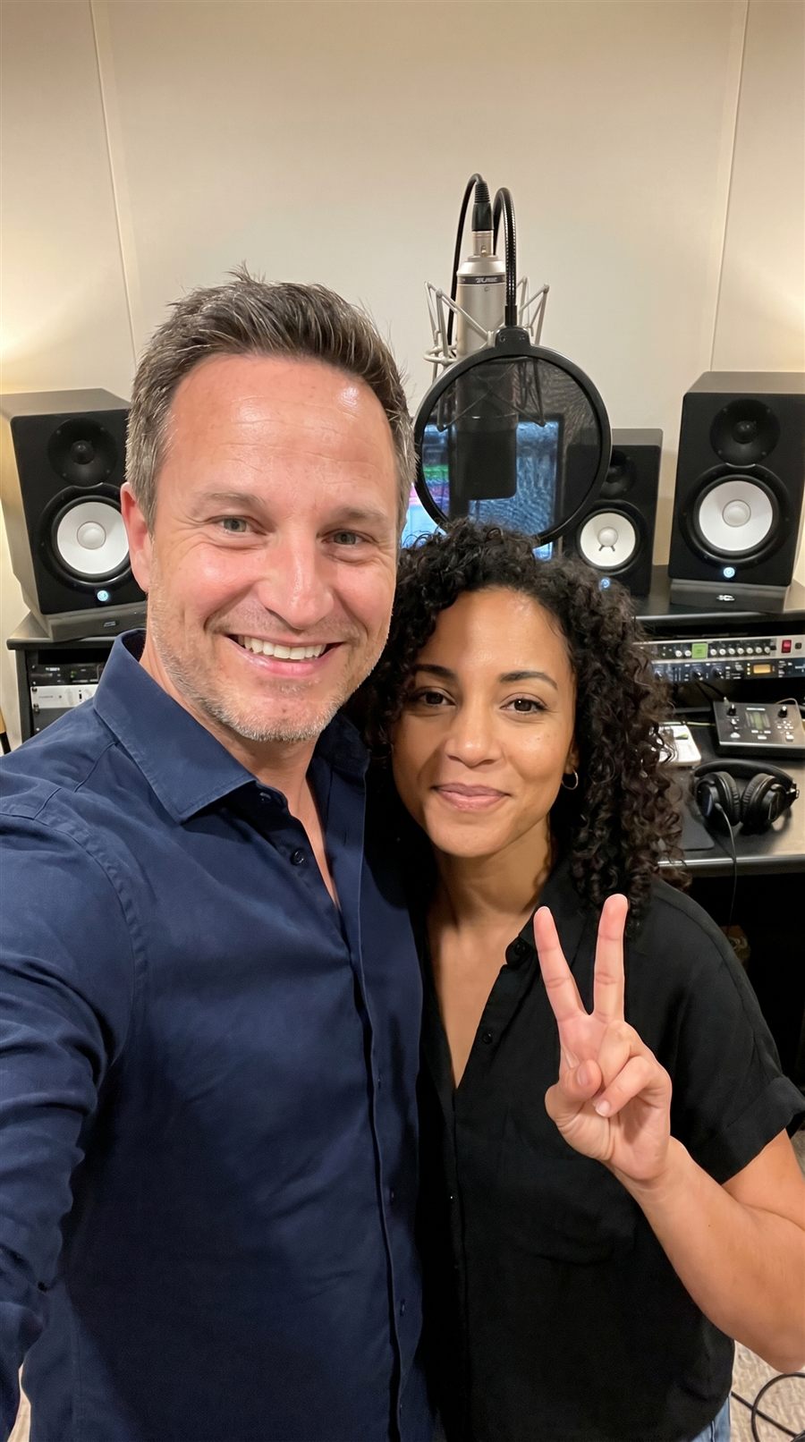 VIP Producer Ray J with another artist in the studio
