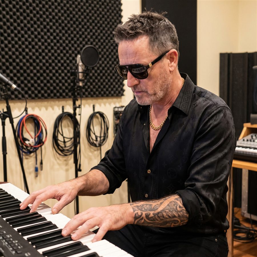 VIP Producer Ray J in the studio making beats