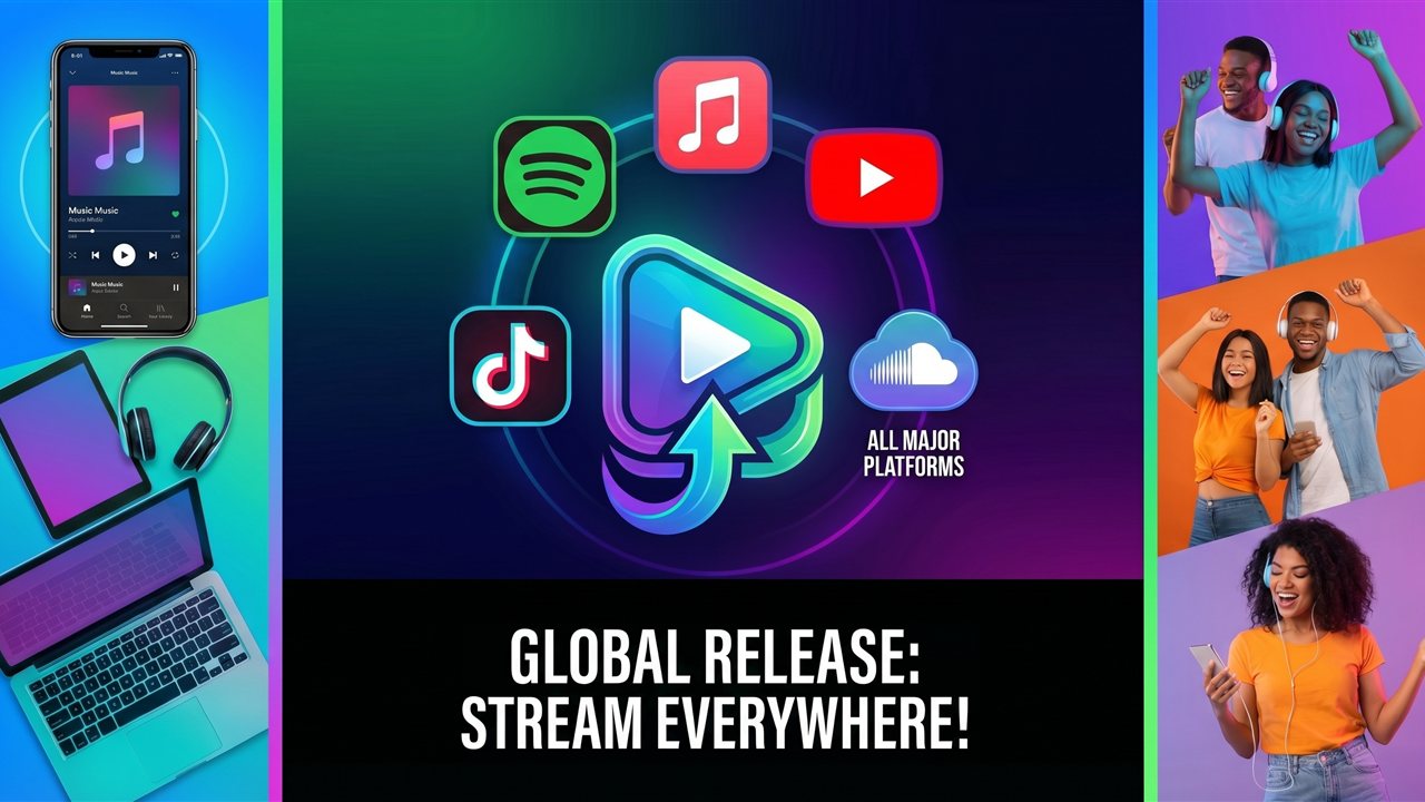 Music streaming on Spotify, TikTok, and YouTube